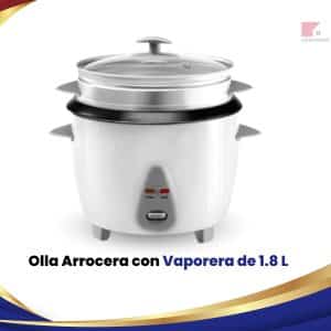 Olla Arrocera con Vaporera de 1.8 L