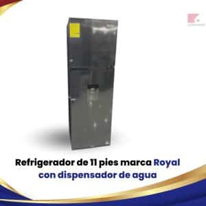 Refrigerador de 11 pies marca Royal con dispensador de agua