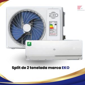 💠 Split de 2 toneladas marca EKO 850 USD. Aire acondicionado Split EKO de 2 toneladas, ideal para refrescar tu hogar u oficina 🌬️. Diseño moderno, bajo consumo energético ⚡ y funcionamiento silencioso 🤫. Perfecto para habitaciones medianas, garantizando comodidad y frescura todo el día ❄️. ¡Haz tu espacio más agradable con EKO! 🏠 Características: - Marca: EKO🏷️ - Capacidad: 24 000 BTU ❄️ - Tipo: No inverter ⚙️ - Refrigerante: R410A 🌍 - Voltaje: 220V - 60Hz ⚡ Parámetros - Mando a distancia 📱 - Tuberías de cobre 3 metros 🔧 - Filtro antibacteriano 🦠