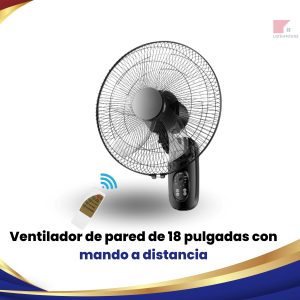 Ventilador de pared de 18 pulgadas con mando a distancia